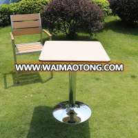 Commercial bistro stainless steel dining table