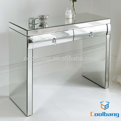 Korean furniture style 2 curved drawers modern dressing table with mirrors and stool