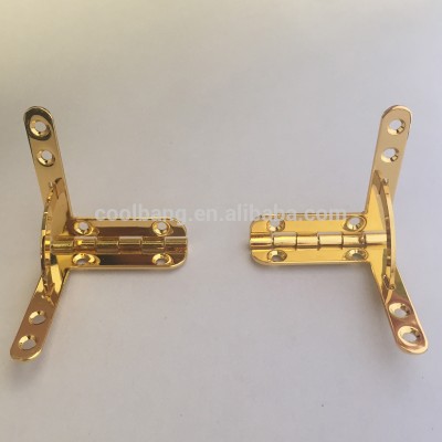 China factory 38x42 mm gold L shape hinges for boxes