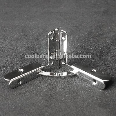 hot selling high class wooden box hardware silver L hinge