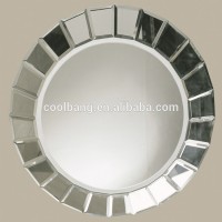 CBM105 pompeii decorative round venetian frameless bevelled mirrors